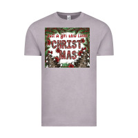 Vintage Zinc just a girl who loves christmas Vintage Tee - CowhideDigitalArt