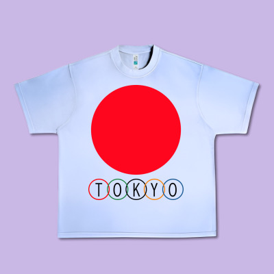 Japan Flag Olympics Urban Heavy Tee Designed By Artisfamous