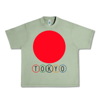 Oil Green Japan Flag Olympics Urban Heavy Tee - artisFamous