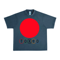 Midnight Navy Japan Flag Olympics Urban Heavy Tee - artisFamous