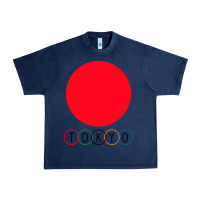 Navy Japan Flag Olympics Urban Heavy Tee - artisFamous