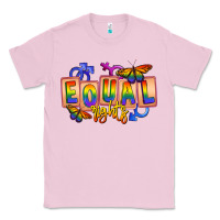 Bubblegum Pink Equal rights Classic Tee - FaDigitalArtStudio