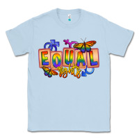 Dusty Blue Equal rights Classic Tee - FaDigitalArtStudio
