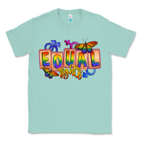 Seafoam Equal rights Classic Tee - FaDigitalArtStudio