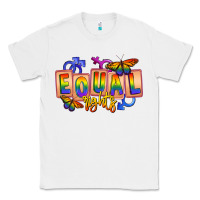 White Equal rights Classic Tee - FaDigitalArtStudio