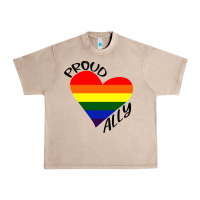 French Oak proud ally lgbt heart gay pride month Urban Heavy Tee - artisFamous
