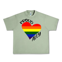 Oil Green proud ally lgbt heart gay pride month Urban Heavy Tee - artisFamous