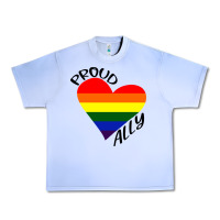 Grape Ice proud ally lgbt heart gay pride month Urban Heavy Tee - artisFamous