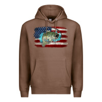Chestnut American Flag Fish Premium Hoodie - Jasminsmagicworld