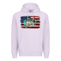Lilac American Flag Fish Premium Hoodie - Jasminsmagicworld