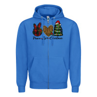 True Royal peace love christmas Zipper Hoodie - RanaPortraitStore