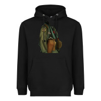 Black english pointer airforce Heavyweight Hoodie - RanaPortraitStore
