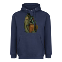 Navy english pointer airforce Heavyweight Hoodie - RanaPortraitStore