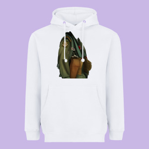 English Pointer Airforce Heavyweight Hoodie Designed By Ranaportraitstore