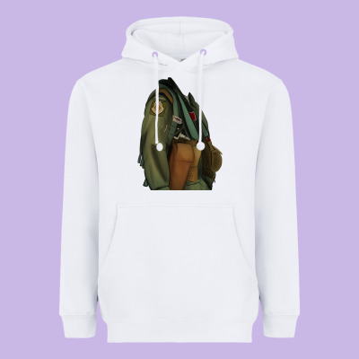 English Pointer Airforce Heavyweight Hoodie Designed By Ranaportraitstore