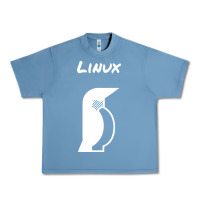 Pebble Blue linux Urban Heavy Tee - artisFamous