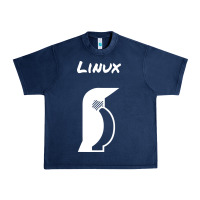 Navy linux Urban Heavy Tee - artisFamous