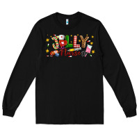 Black Christmas jolly nurse Long Sleeve Tee - Artiststas