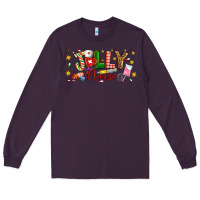 Plum Christmas jolly nurse Long Sleeve Tee - Artiststas