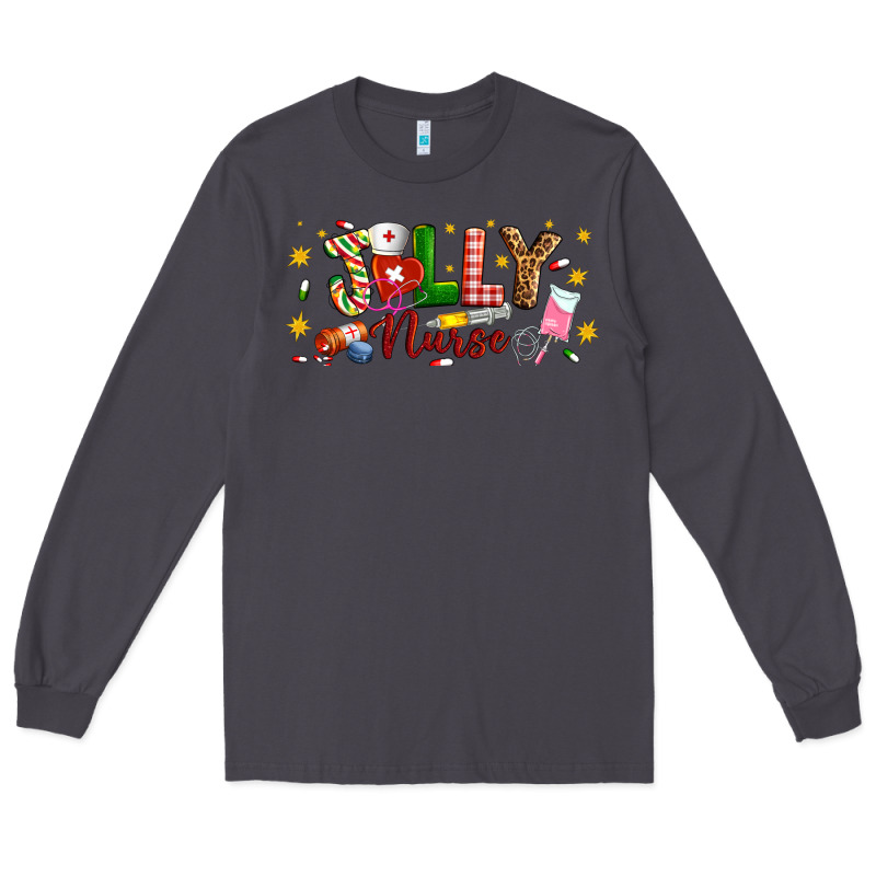 Christmas Jolly Nurse Long Sleeve Tee by Artiststas | Teevron