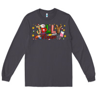 Smoke Christmas jolly nurse Long Sleeve Tee - Artiststas