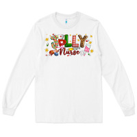 White Christmas jolly nurse Long Sleeve Tee - Artiststas