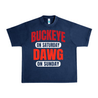 Navy buckeye on saturday Urban Heavy Tee - artisFamous