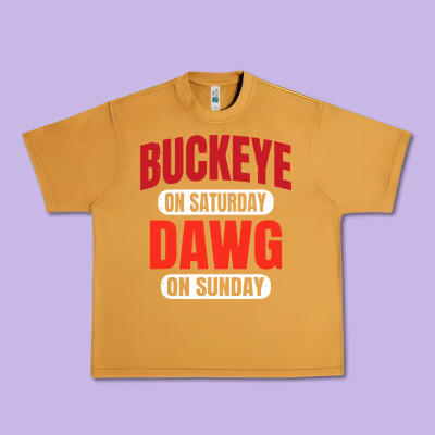Buckeye On Saturday Urban Heavy Tee Designed By Artisfamous