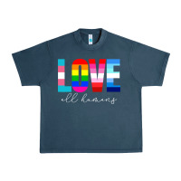 Lgbt Pride Rainbow Love Lgbtq Pride Urban Heavy Tee | Teevron