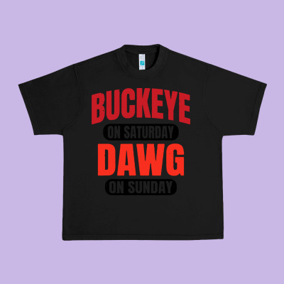 Buckeye On Saturday Urban Heavy Tee Designed By Artisfamous