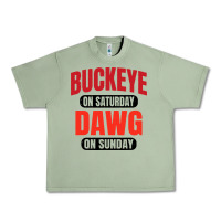 Oil Green buckeye on saturday Urban Heavy Tee - artisFamous