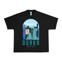 Black Osaka Japan Urban Heavy Tee - artisFamous
