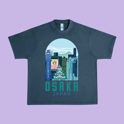 Osaka Japan Urban Heavy Tee Designed By Artisfamous