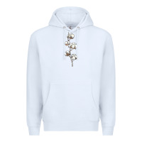 White cotton Premium Hoodie - BarkalooDesign