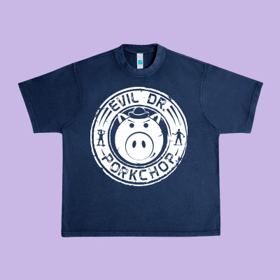 Evil Dr Porkchop Urban Heavy Tee Designed By Artisfamous