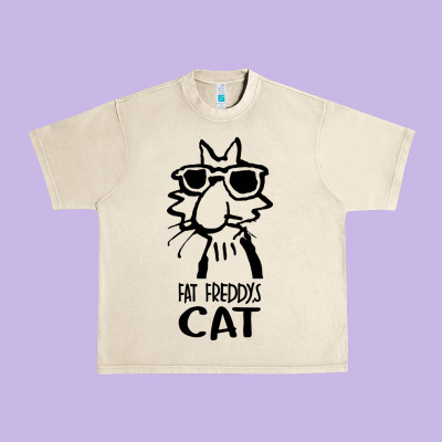 Fat Freddys Cat Urban Heavy Tee Designed By Artisfamous