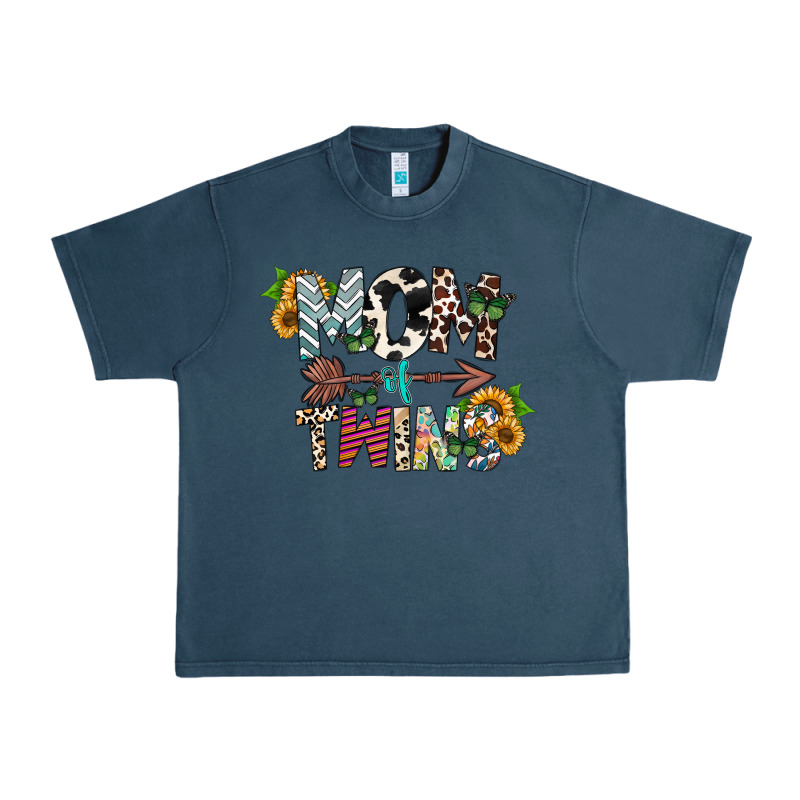 Mom Of Twins Urban Heavy Tee by CowhideDigitalArt | Teevron