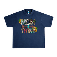 Navy mom of twins Urban Heavy Tee - CowhideDigitalArt