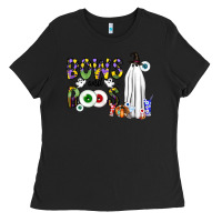 Black Bows and Boos Y'all Ladies Tee - CowhideDigitalArt