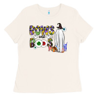 Bone Bows and Boos Y'all Ladies Tee - CowhideDigitalArt