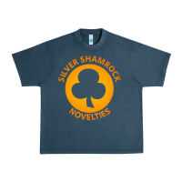 Midnight Navy silver shamrock novelties Urban Heavy Tee - artisFamous