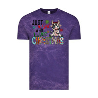 Cloud Purple just a girl who loves christmas Vintage Tee - CowhideDigitalArt