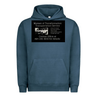 Pigment Midnight Navy women of transformation 1 Urban Hoodie - chombo