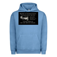 Pigment Pebble Blue women of transformation 1 Urban Hoodie - chombo