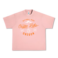 Crater Lake Oregon National Park Vintage Retro Urban Heavy Tee | Teevron