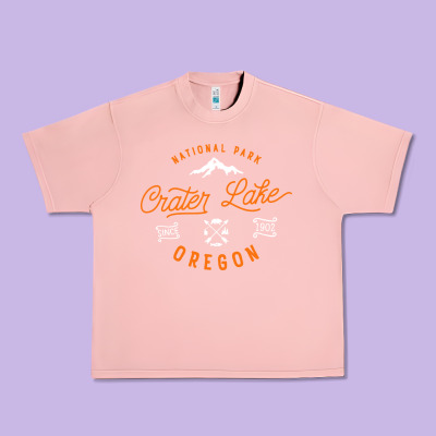 Crater Lake Oregon National Park Vintage Retro Urban Heavy Tee Designed By Artisfamous