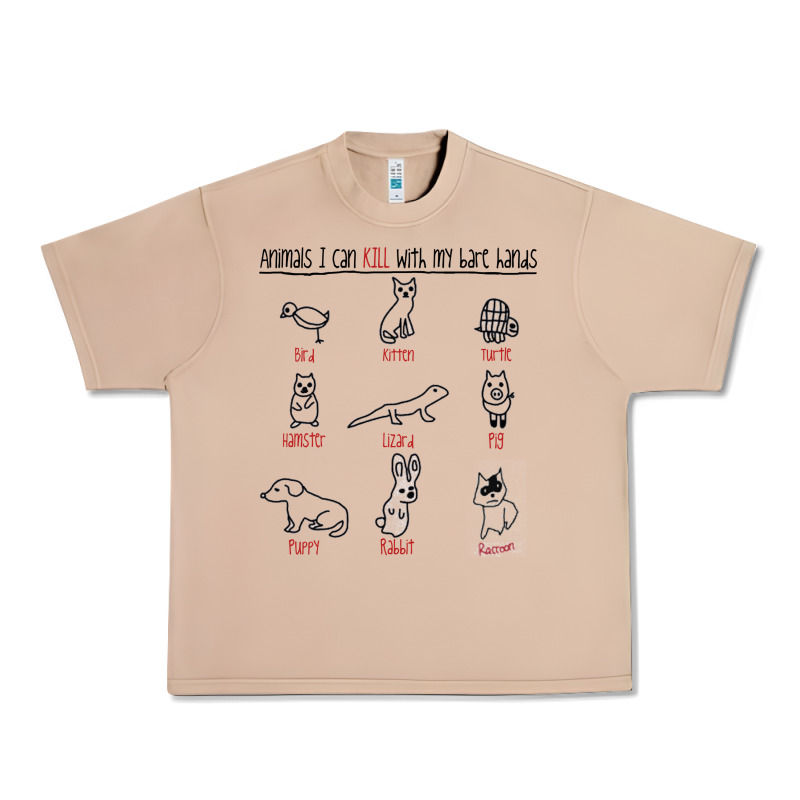 Animals I Can Kill With My Bare Hands Urban Heavy Tee by artisFamous | Teevron