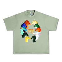 Oil Green wings of fire Urban Heavy Tee - artisFamous