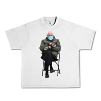 Lunar Rock bernie sitting in the cold with mittens meme Urban Heavy Tee - artisFamous
