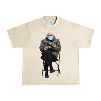 Sandshell bernie sitting in the cold with mittens meme Urban Heavy Tee - artisFamous
